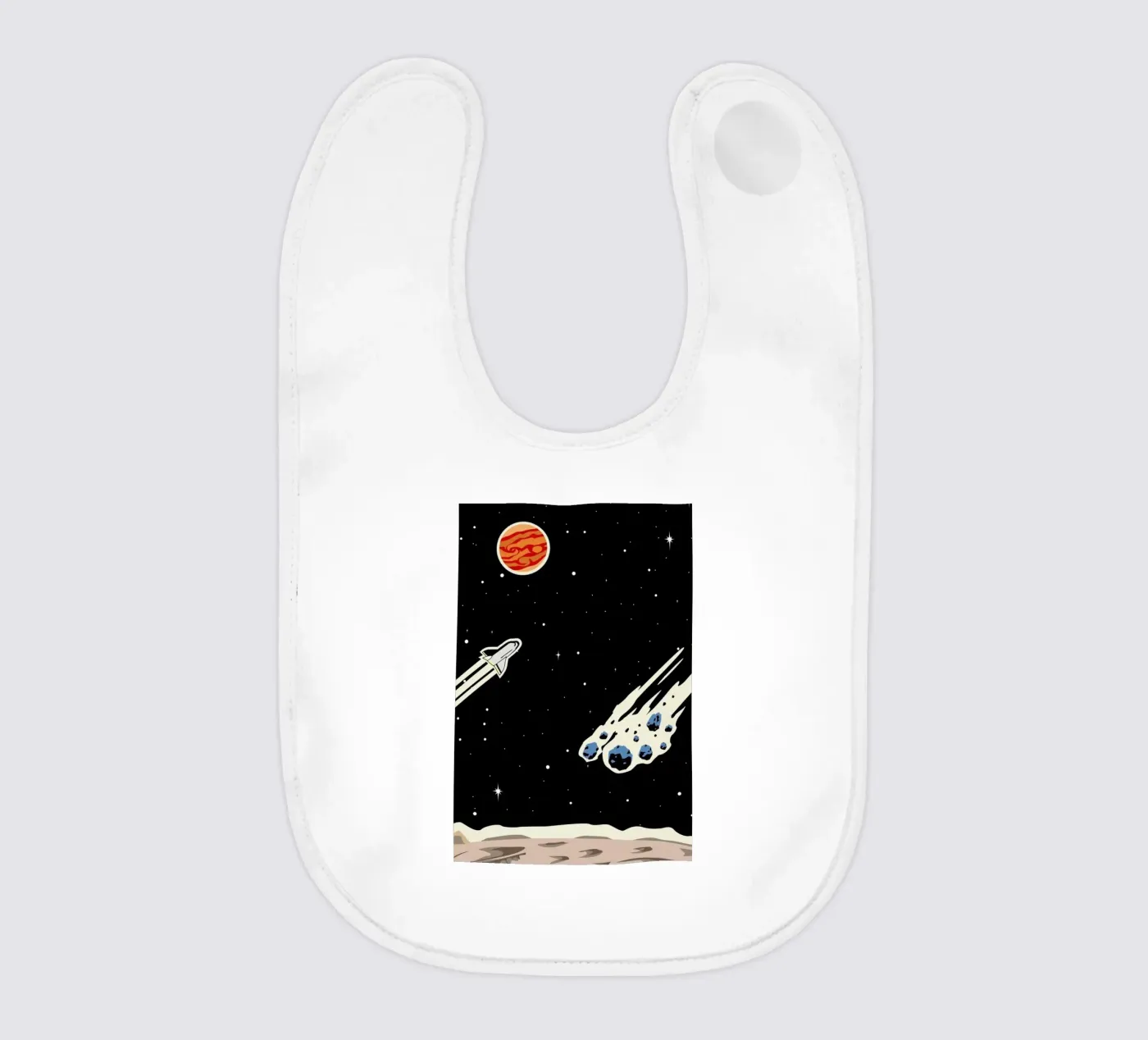 Space Rocket bavaglino da Little Flourishes