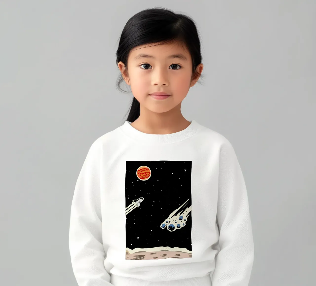 Space Rocket felpa bambino da Little Flourishes