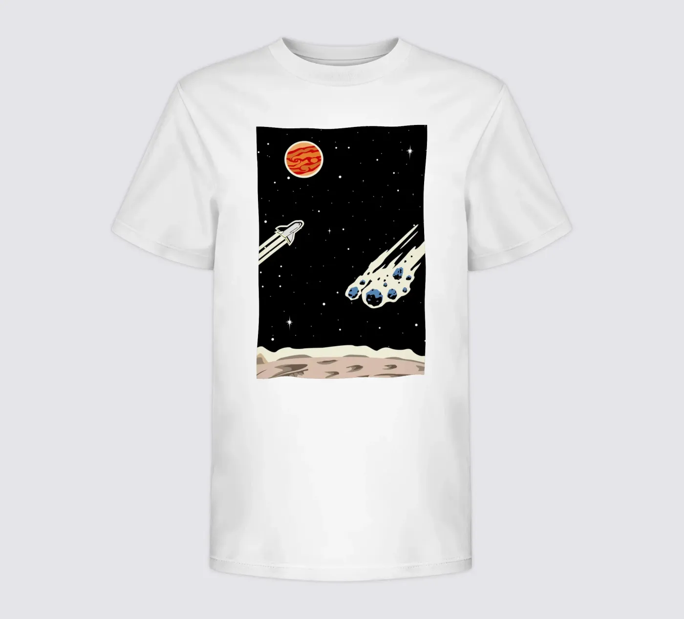 Space Rocket t-shirt bambini da Little Flourishes