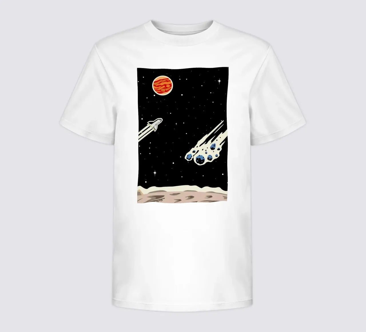 Space Rocket t-shirt bambini da Little Flourishes