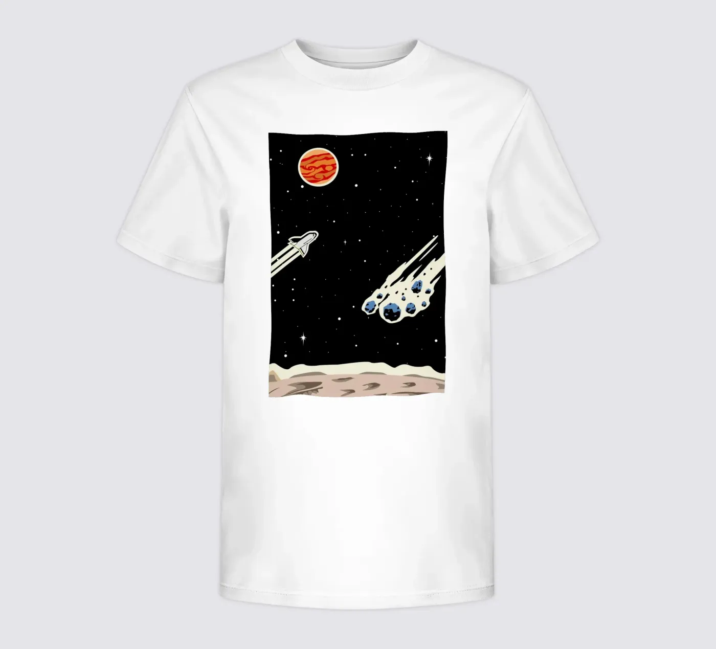 Space Rocket t-shirt bambini da Little Flourishes