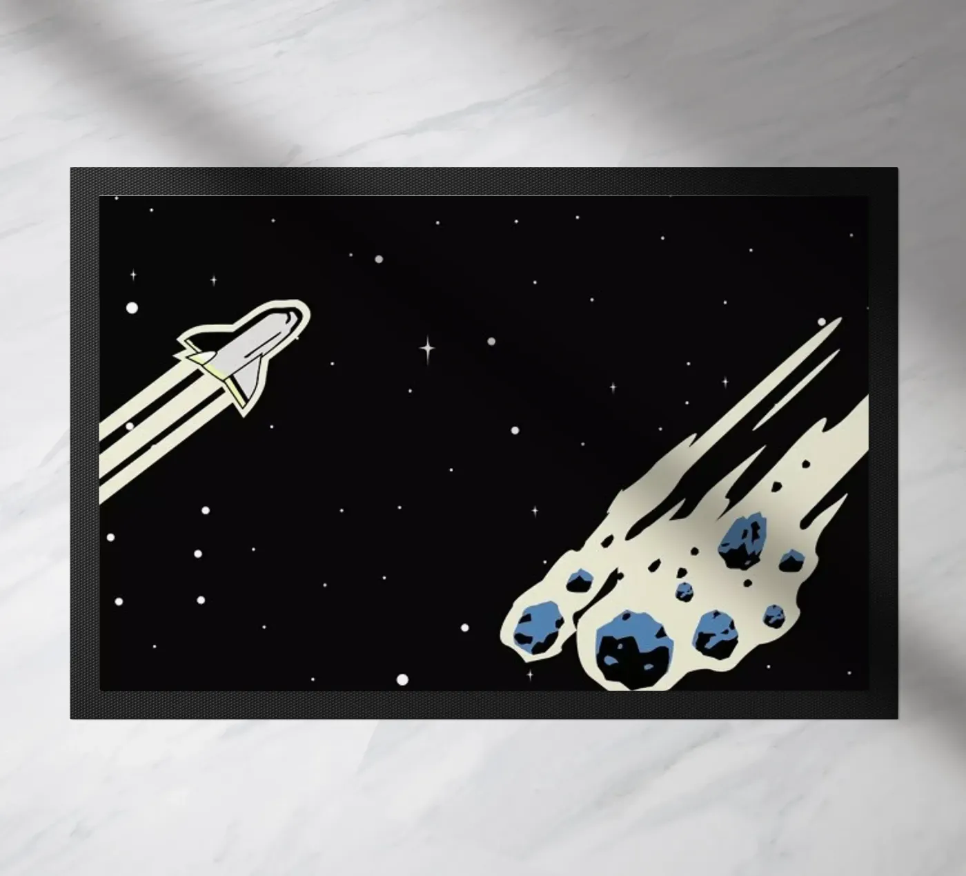 Space Rocket paillasson de Little Flourishes