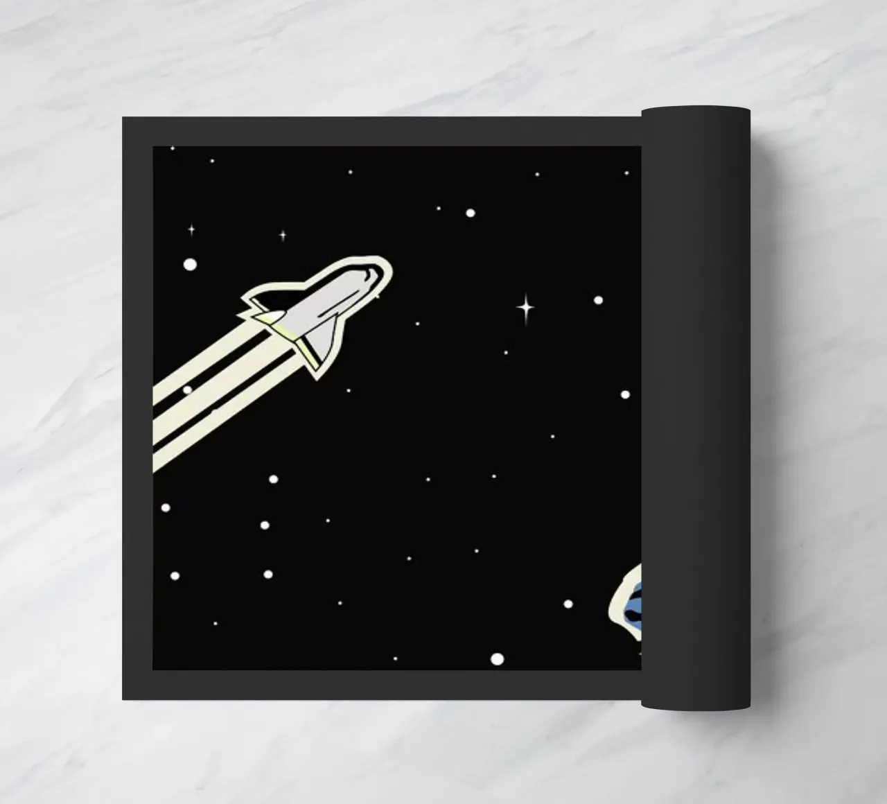 Space Rocket zerbino da Little Flourishes