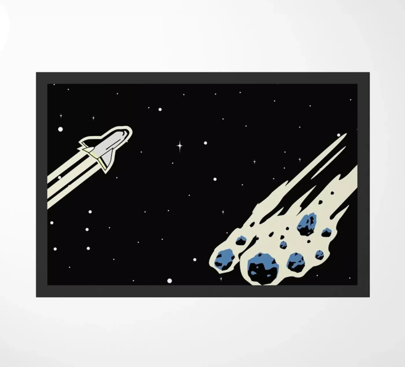 Space Rocket paillasson de Little Flourishes