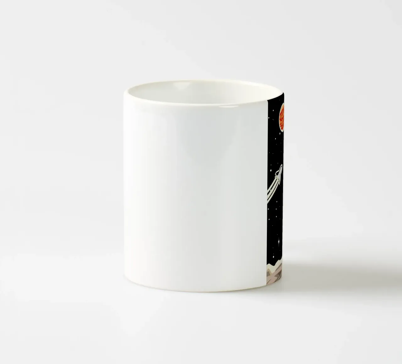 Space Rocket tazza in ceramica da Little Flourishes