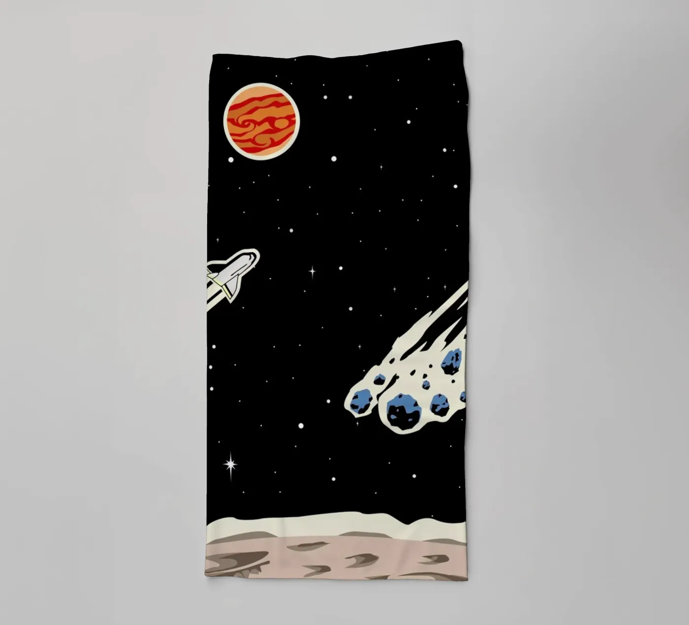 Space Rocket badhanddoek van Little Flourishes