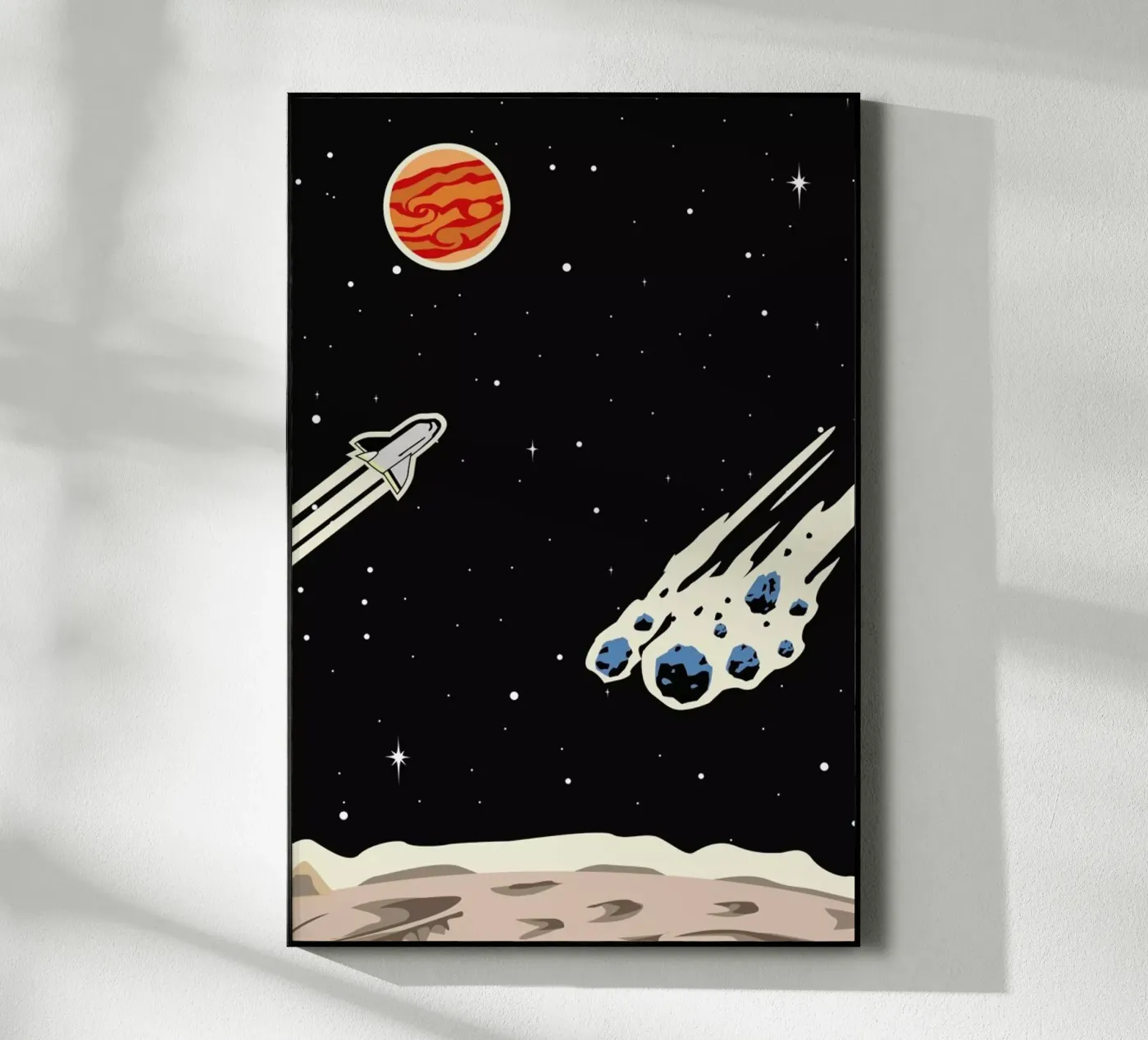 Space Rocket Acryl-Glas von Little Flourishes