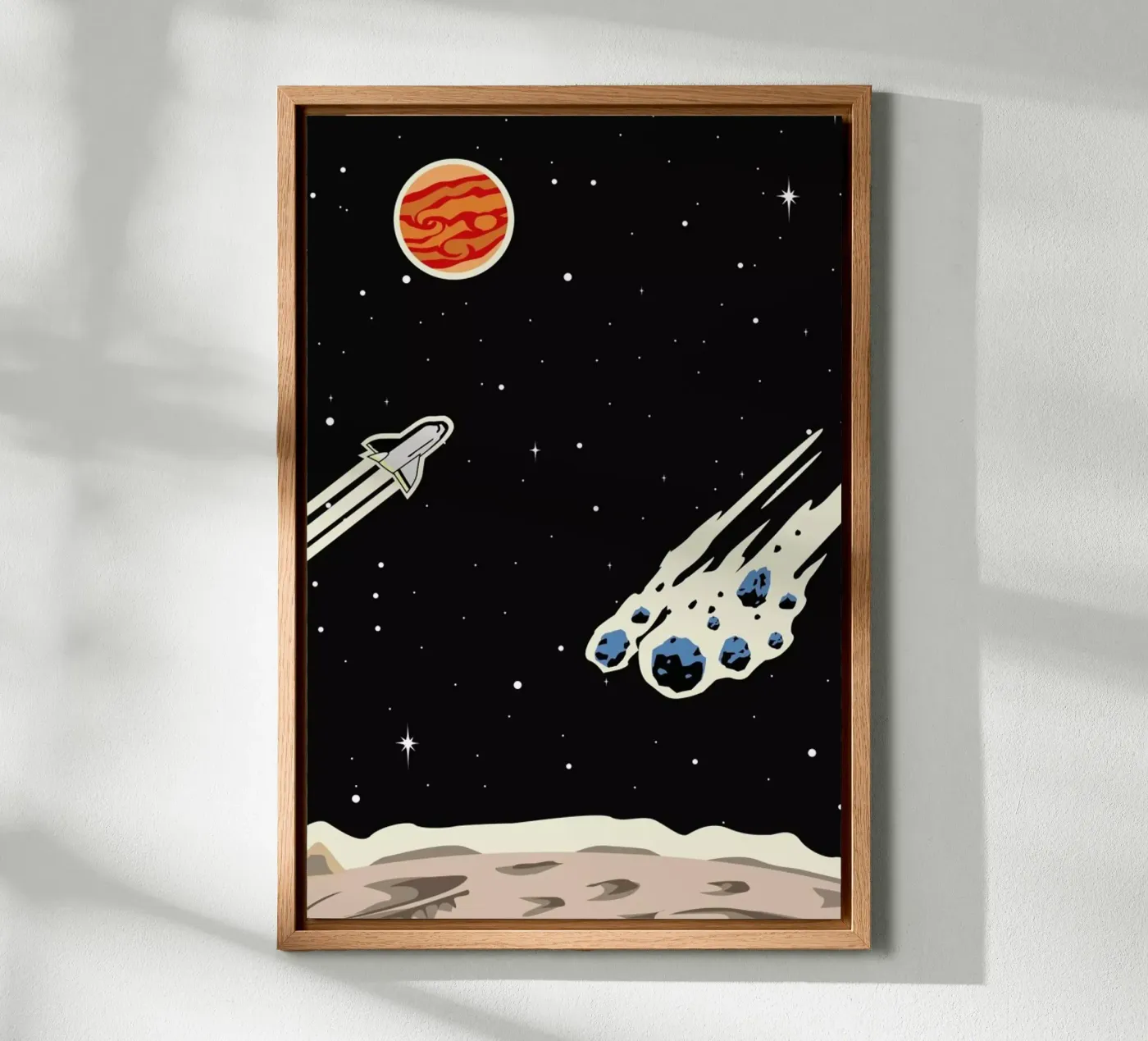 Space Rocket pannello forex da Little Flourishes