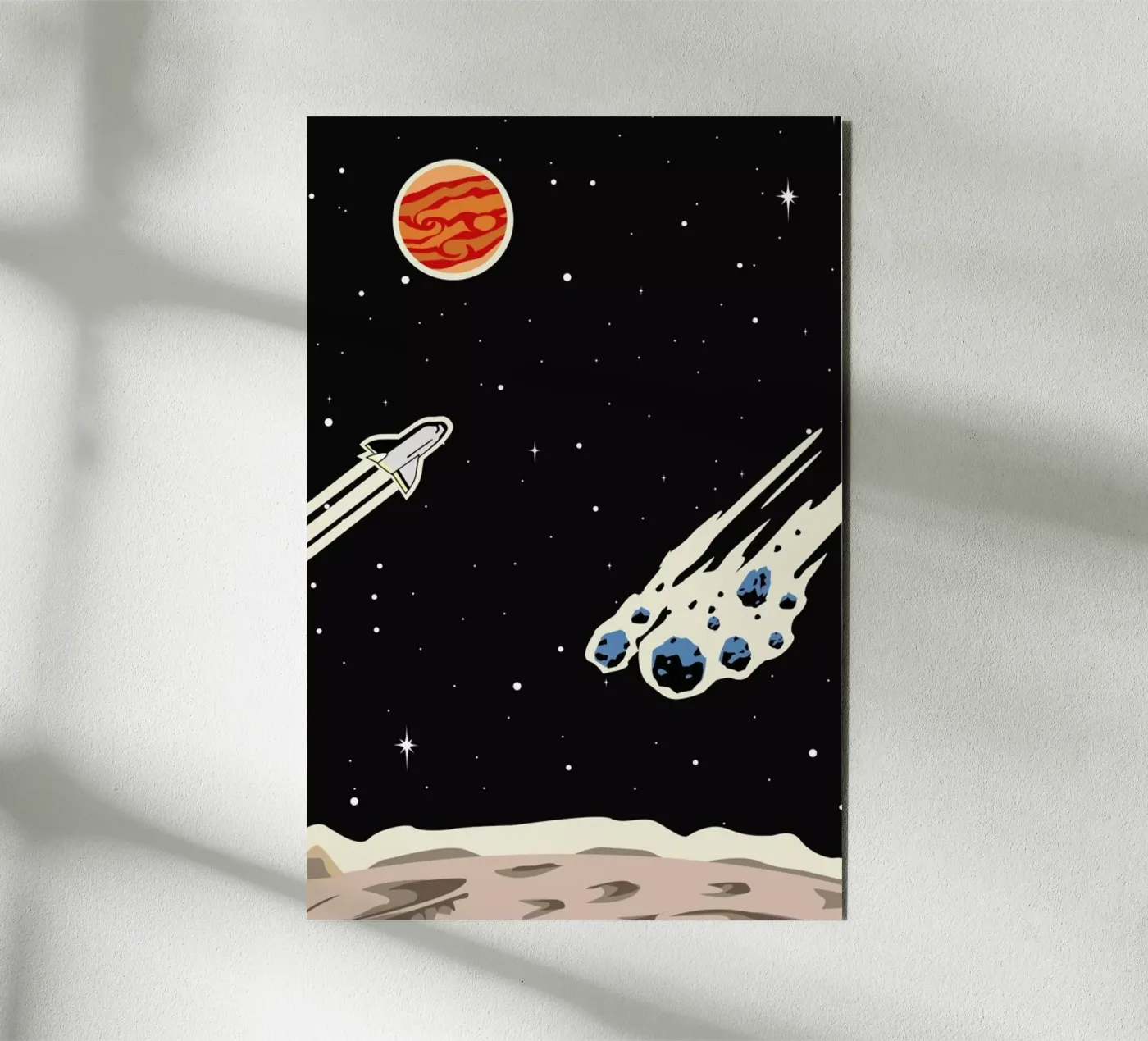 Space Rocket pannello forex da Little Flourishes