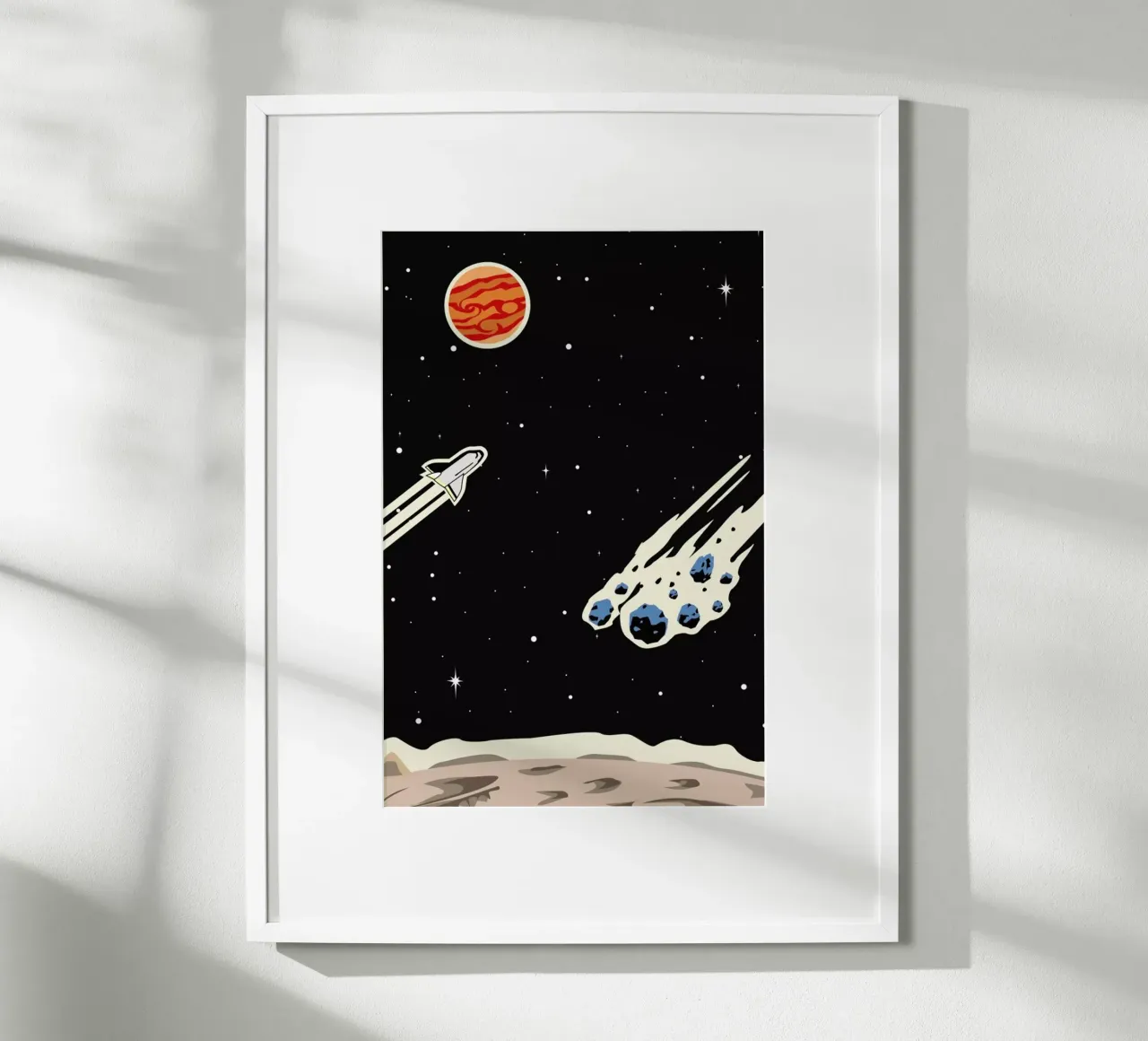 Space Rocket poster da Little Flourishes