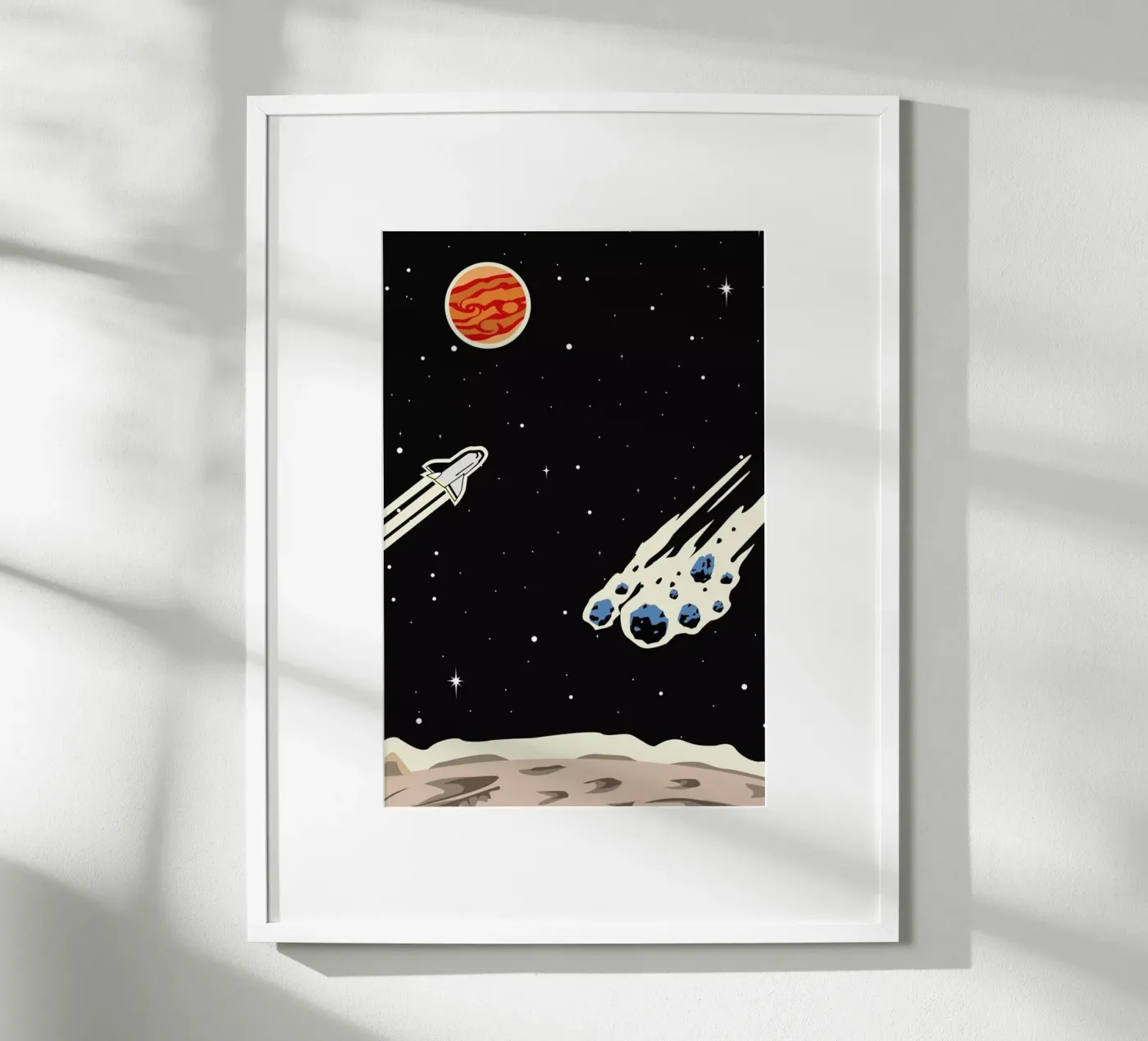 Space Rocket poster da Little Flourishes