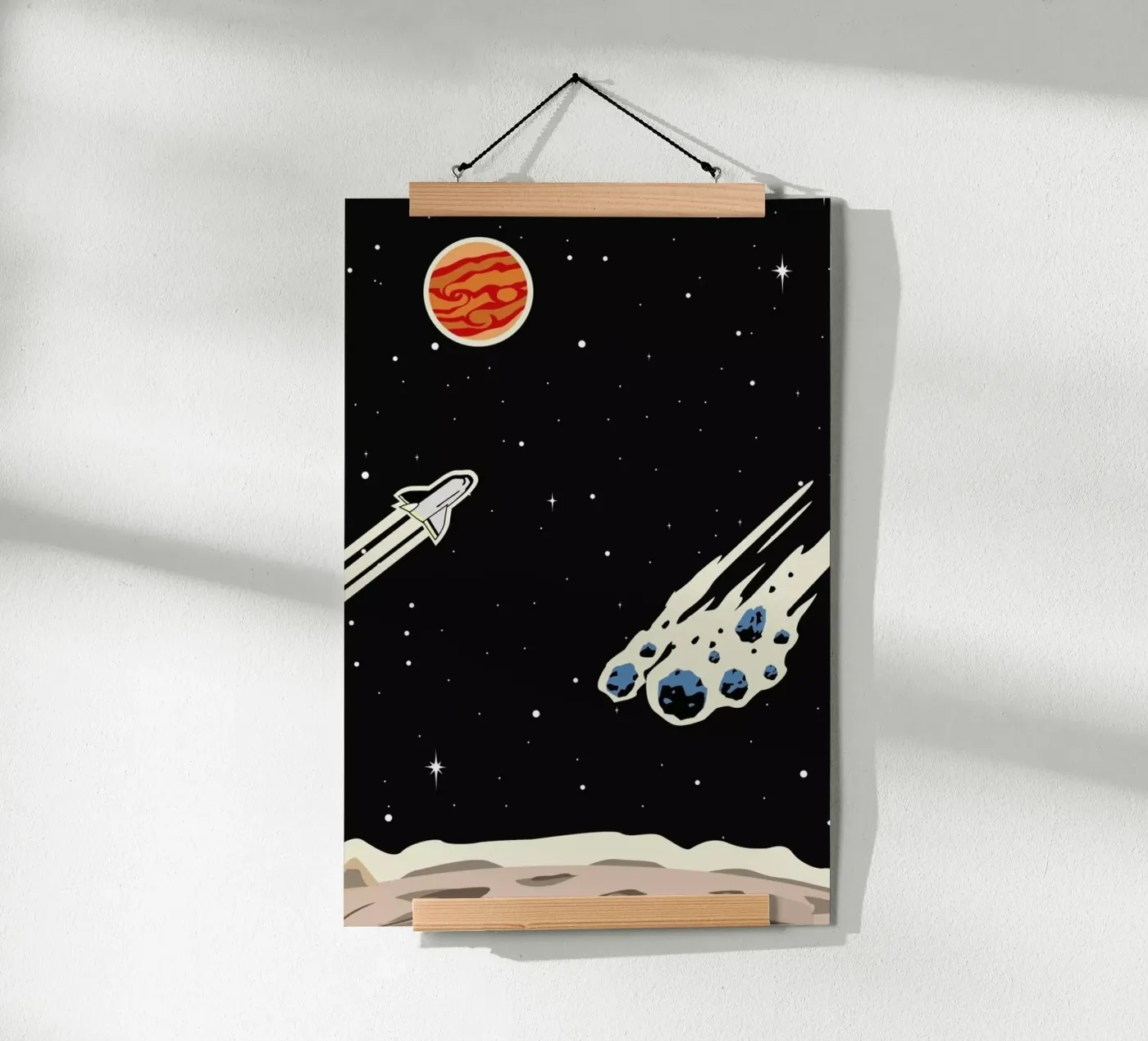 Space Rocket poster da Little Flourishes