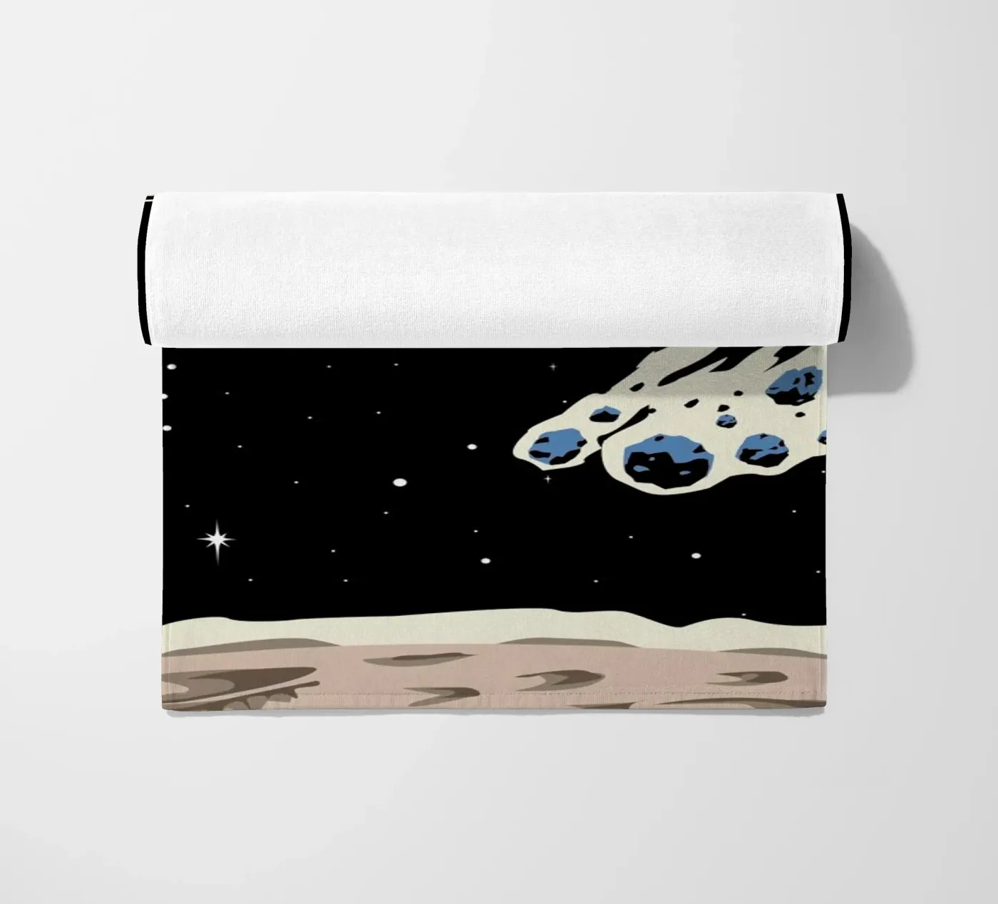 Space Rocket strandhanddoek van Little Flourishes