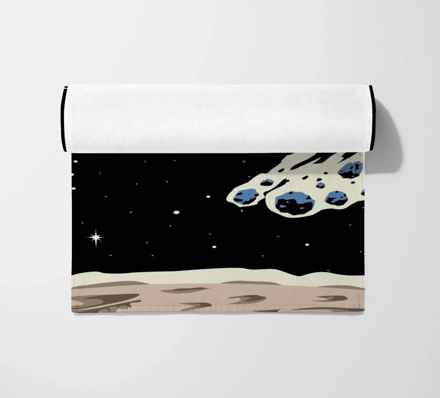 Space Rocket strandhanddoek van Little Flourishes