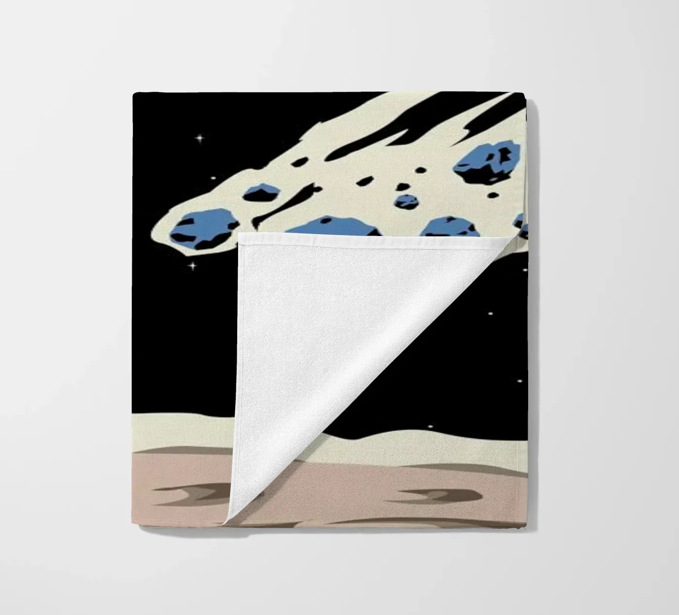 Space Rocket strandhanddoek van Little Flourishes