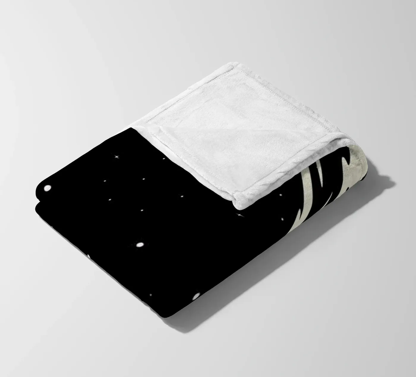 Space Rocket fleece blanket by Little Flourishes