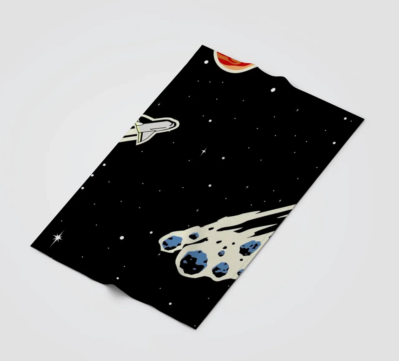 Space Rocket Fleecedecke von Little Flourishes