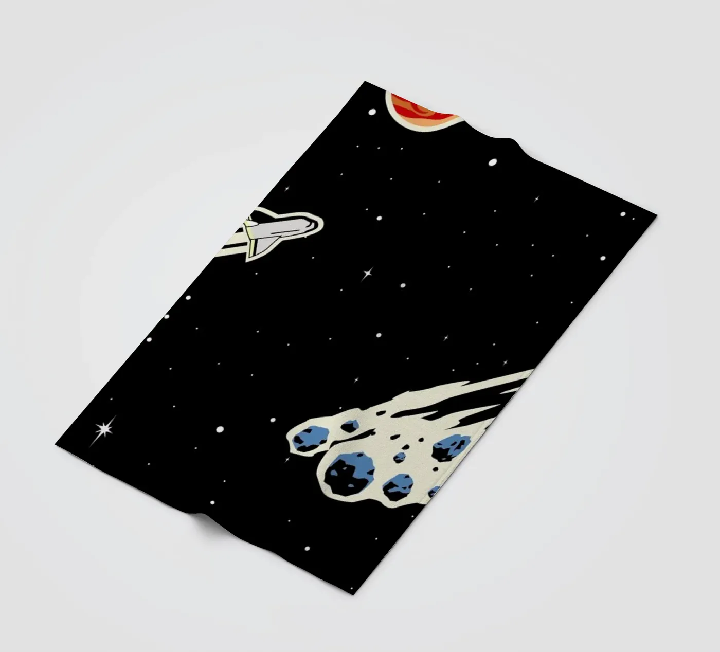 Space Rocket Fleecedecke von Little Flourishes