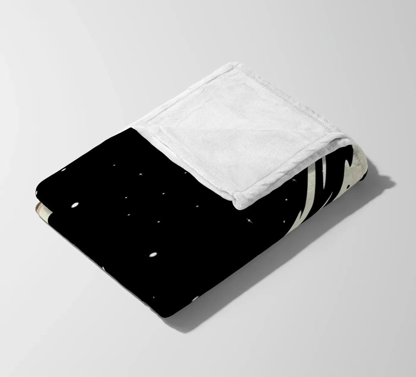 Space Rocket fleece blanket by Little Flourishes