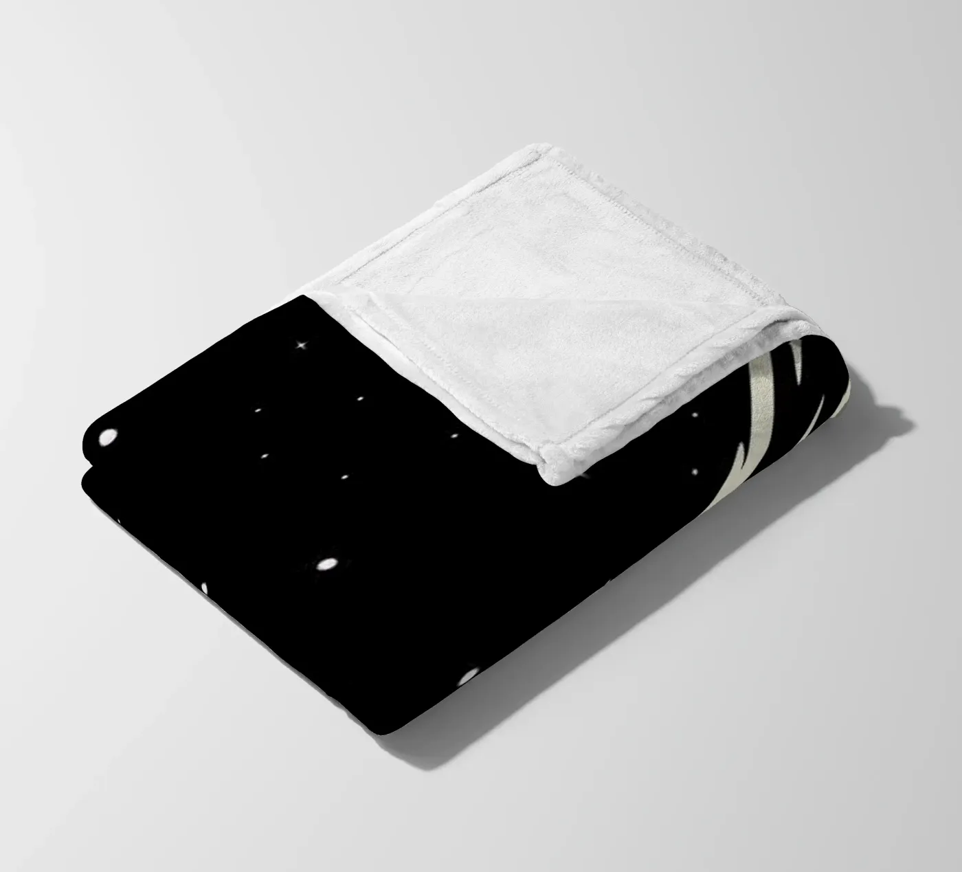 Space Rocket fleece blanket by Little Flourishes