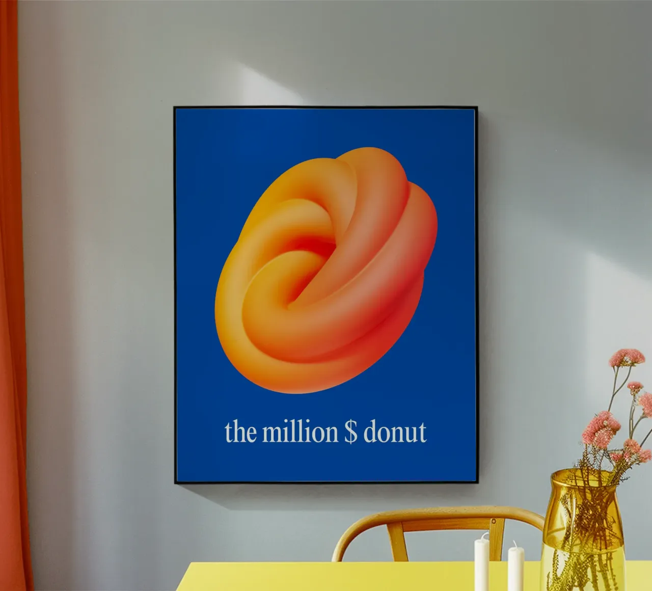 million $ donut plexiglass da Ambition Wall