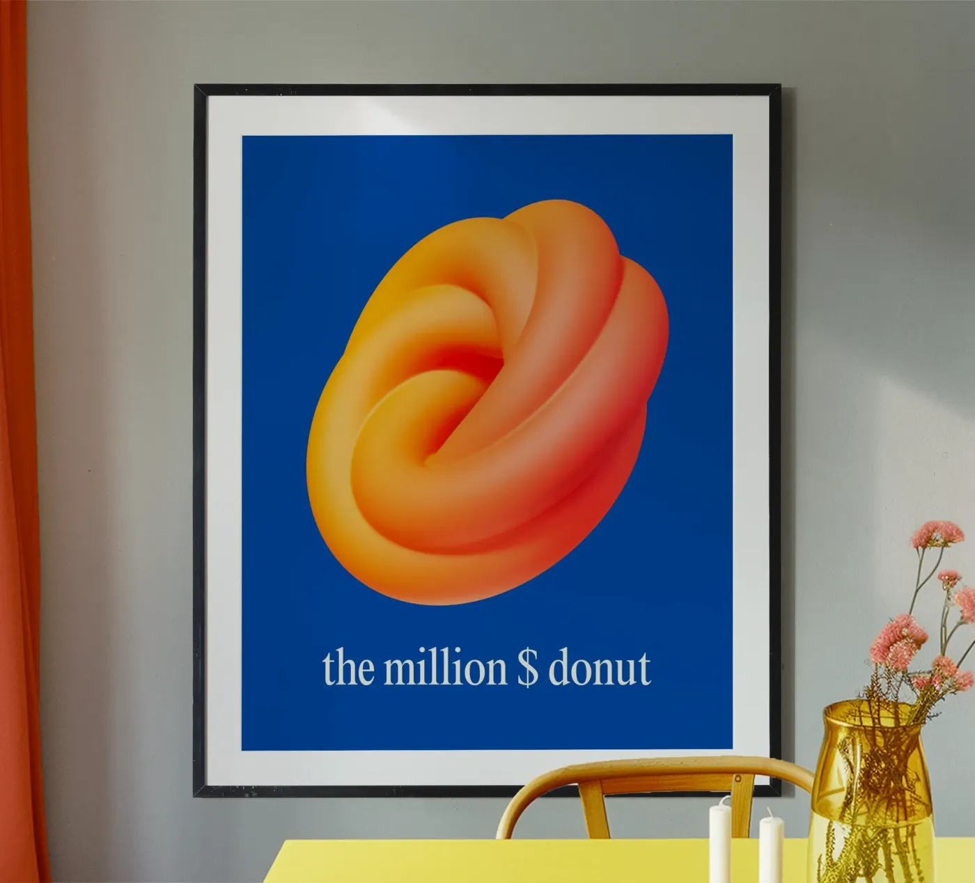 million $ donut poster da pixelflow