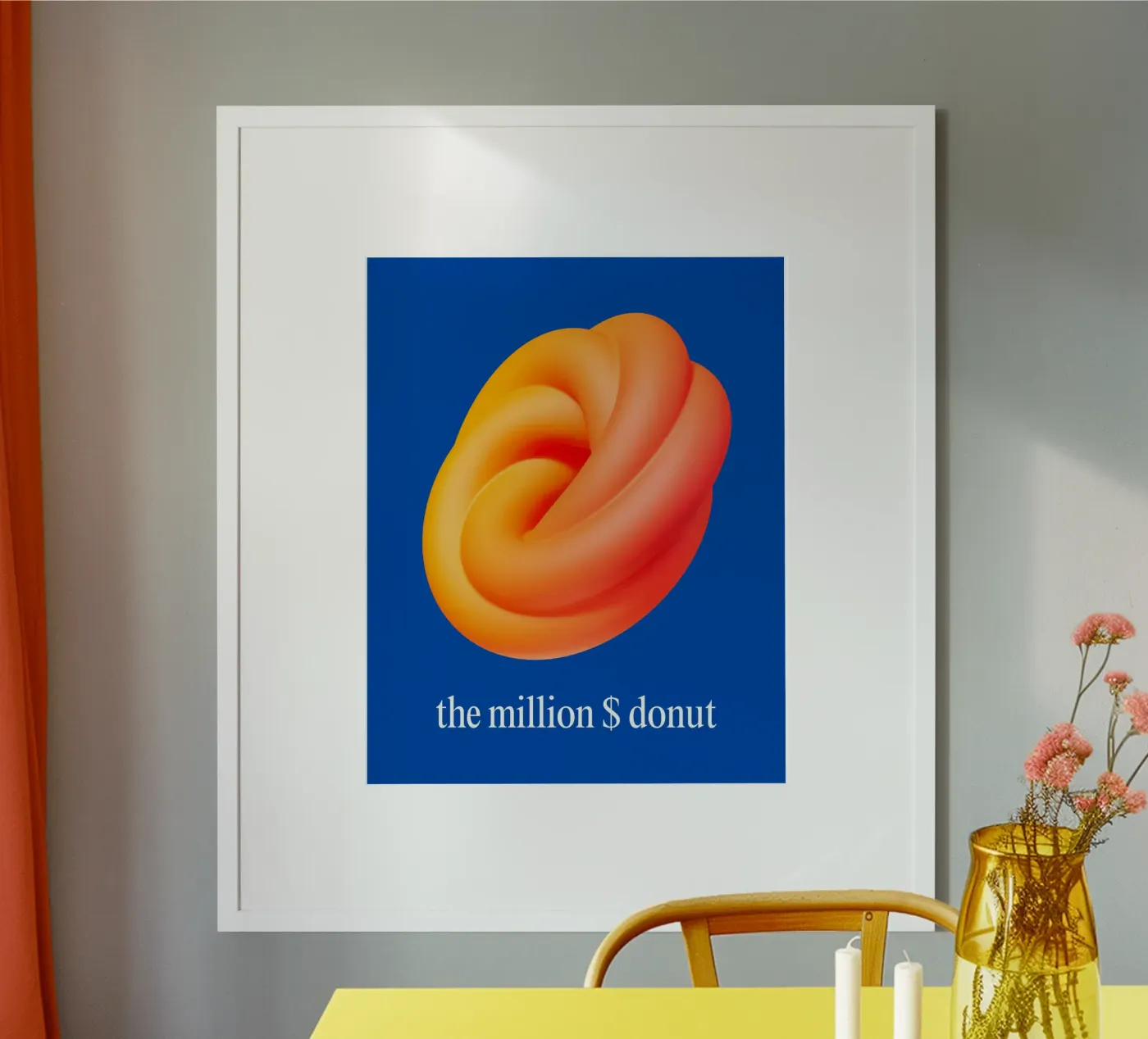 million $ donut poster da pixelflow