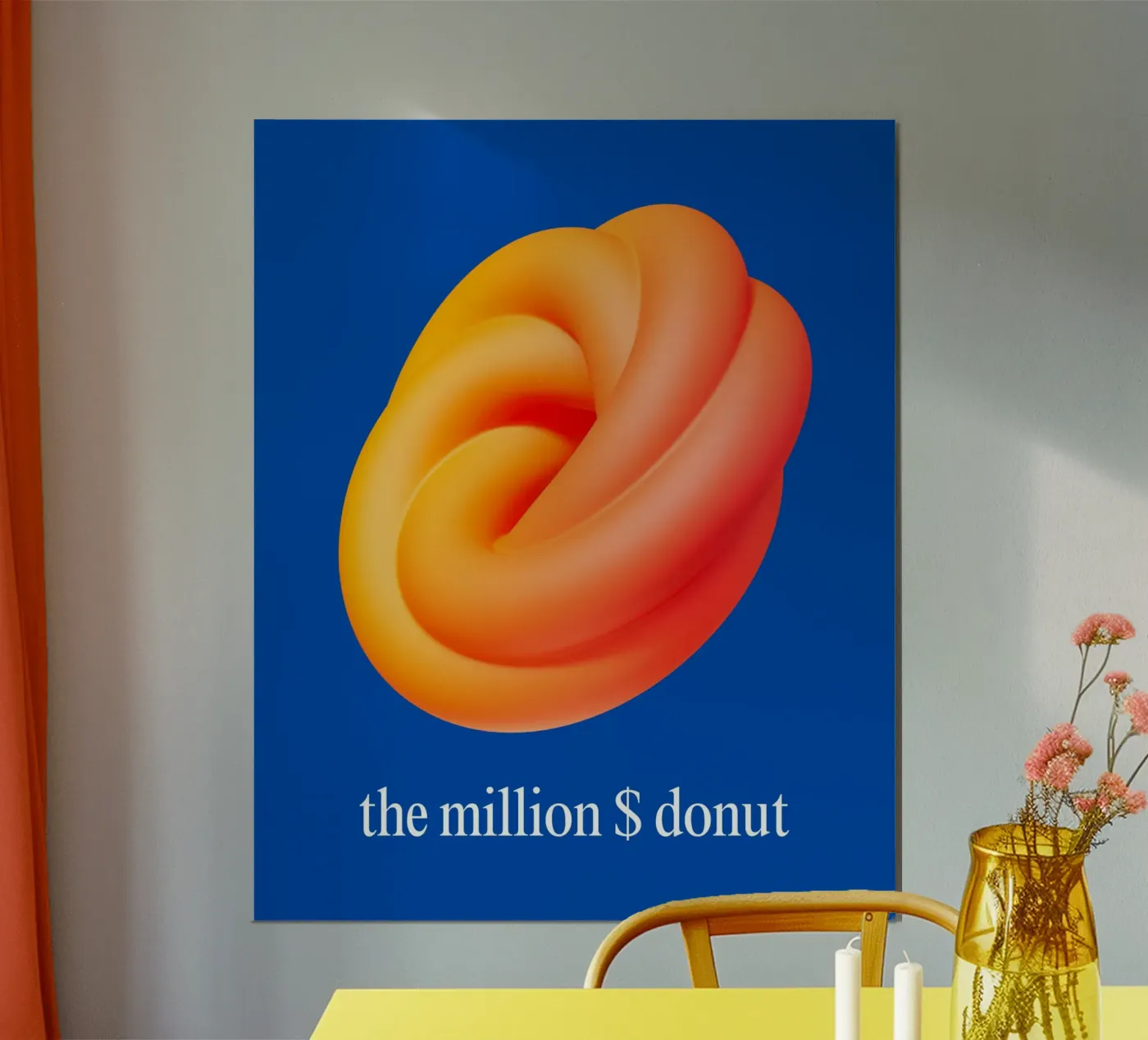 million $ donut poster da pixelflow