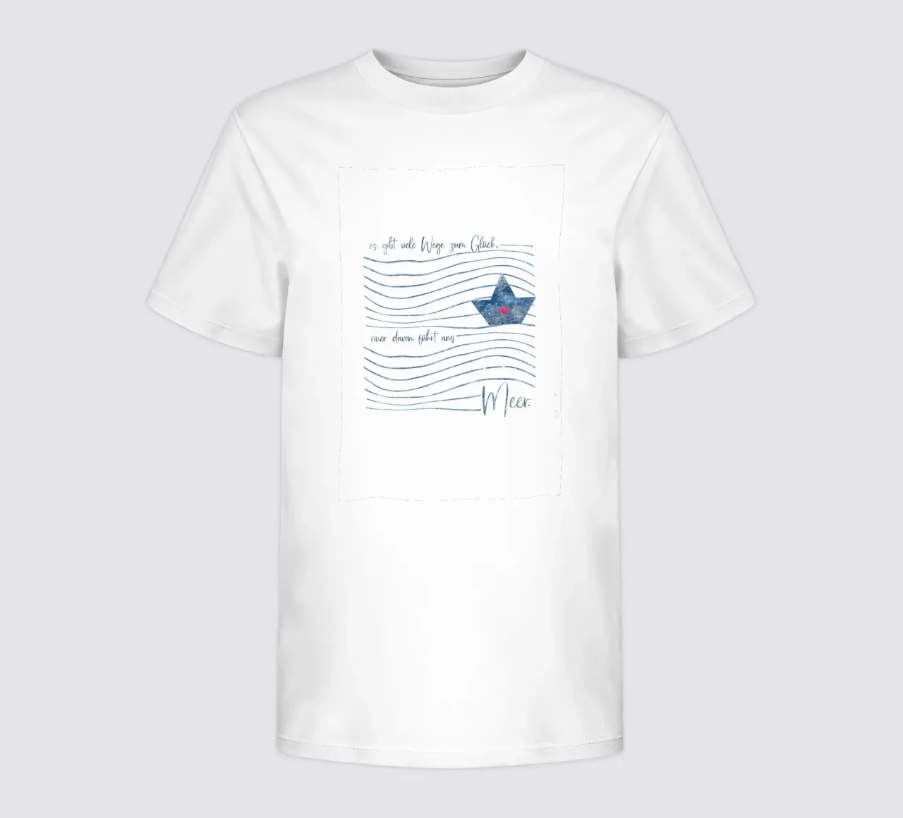 Es gibt viele Wege zum Glück - einer davon führt ans Meer t-shirt bambini da maramirage