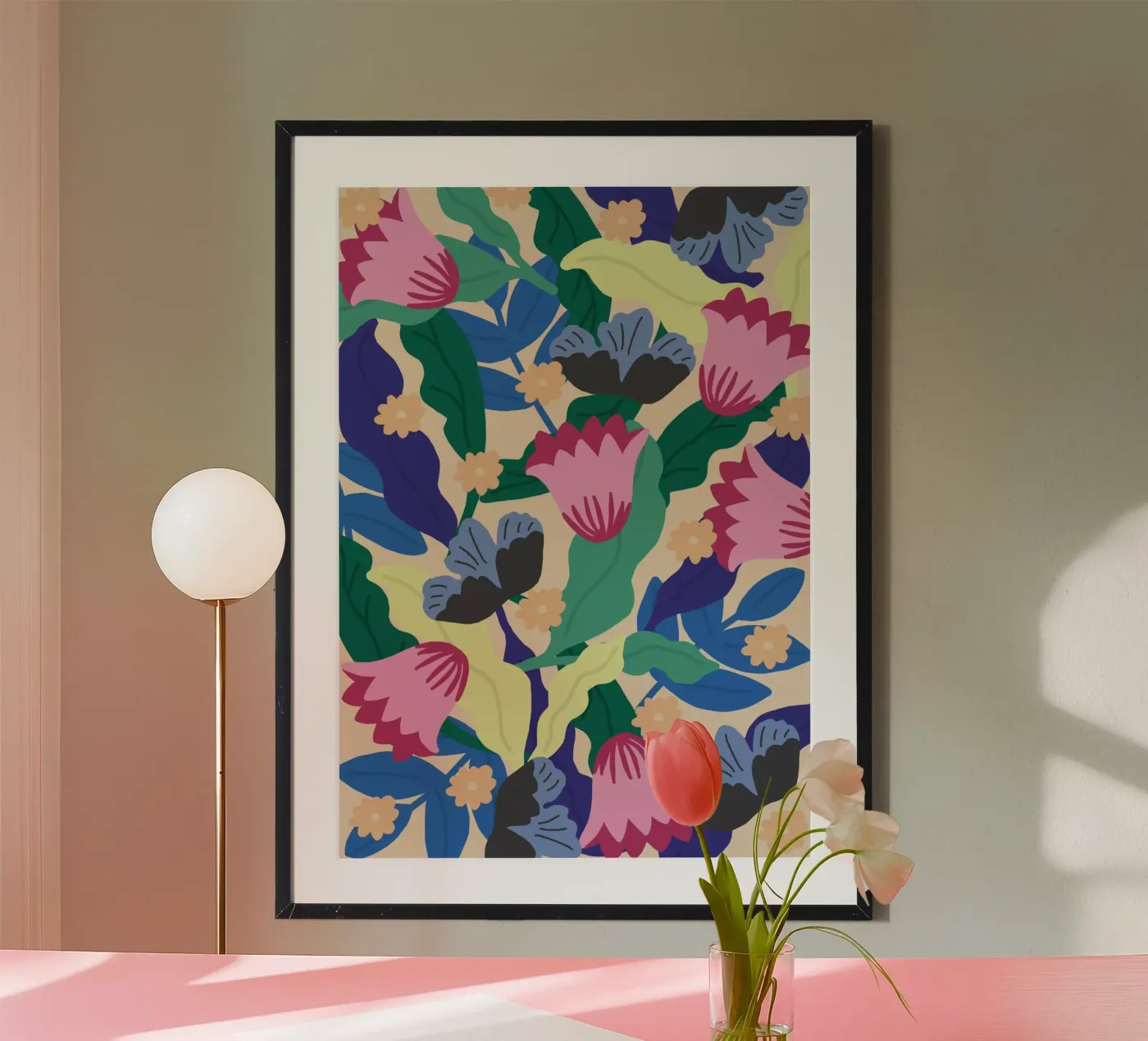 Tropical Bloom poster by Rafaela Mascaro