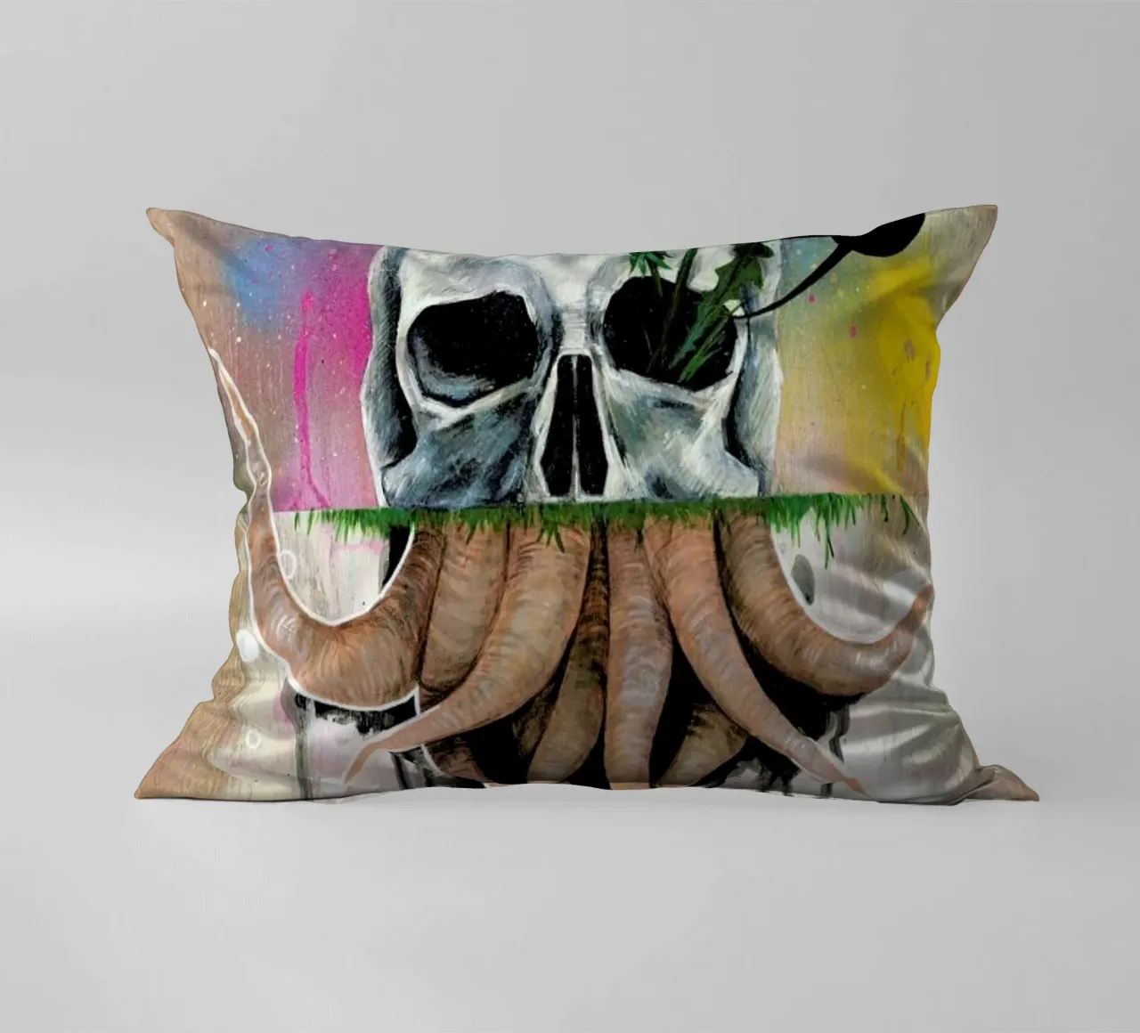 Skull Roots cuscino da Famous When Dead