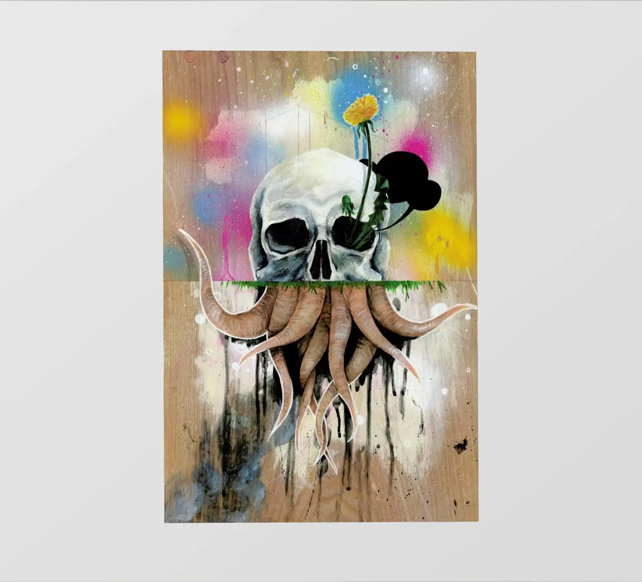 Skull Roots pellicola backlit da Famous When Dead