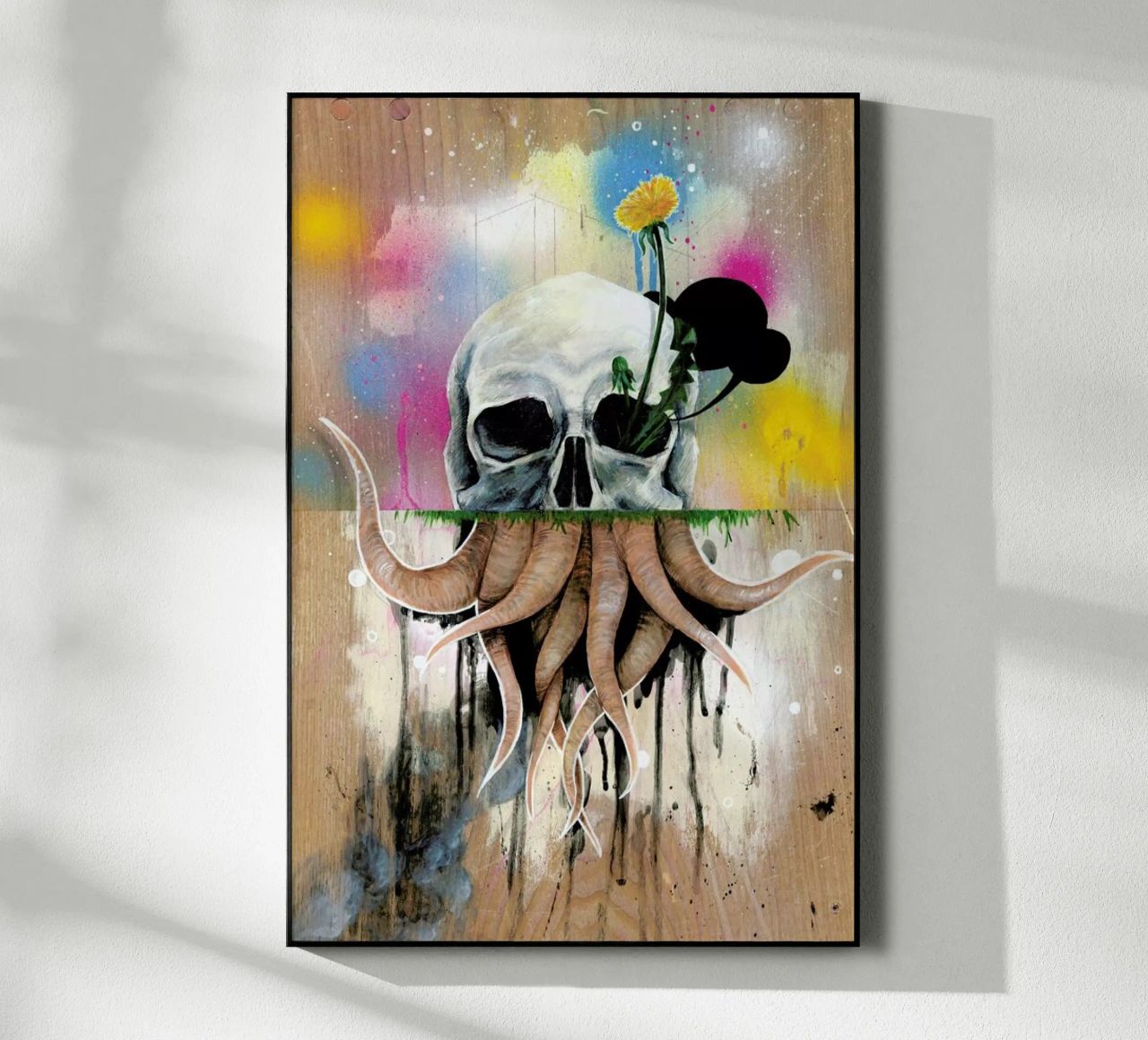 Skull Roots plexiglass da Famous When Dead
