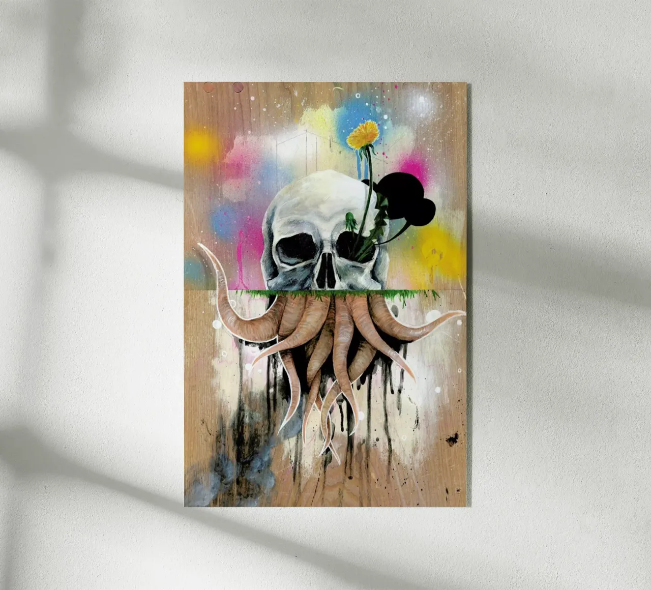 Skull Roots plexiglass da Famous When Dead