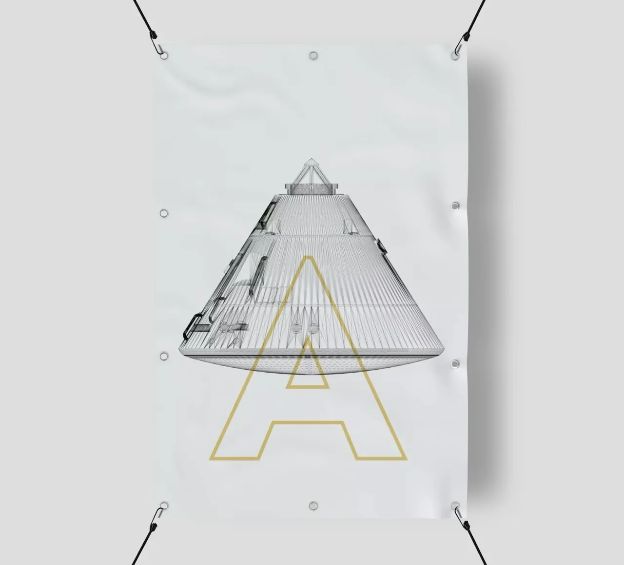 Apollo 11 2 telo in pvc da Marc Schulthess