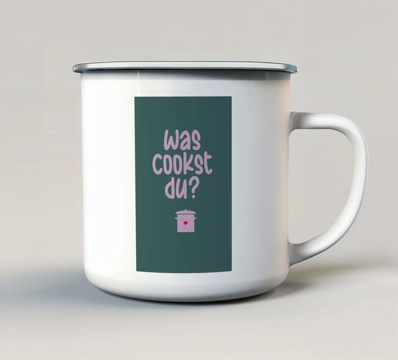 Was cookst Du? tazza in smalto da maramirage