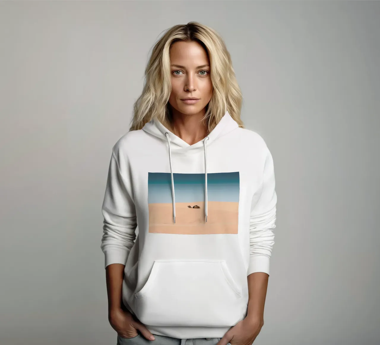 Lone Camel felpa con cappuccio da EyeEm Mobile GmbH