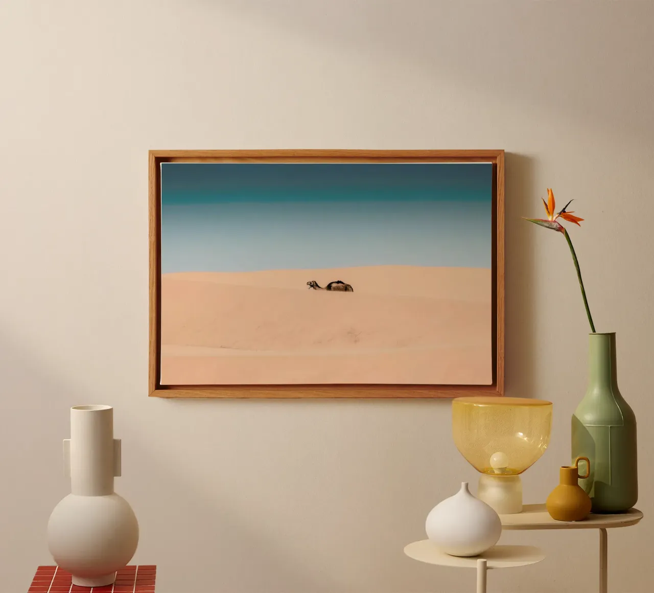 Lone Camel canvas by EyeEm Mobile GmbH