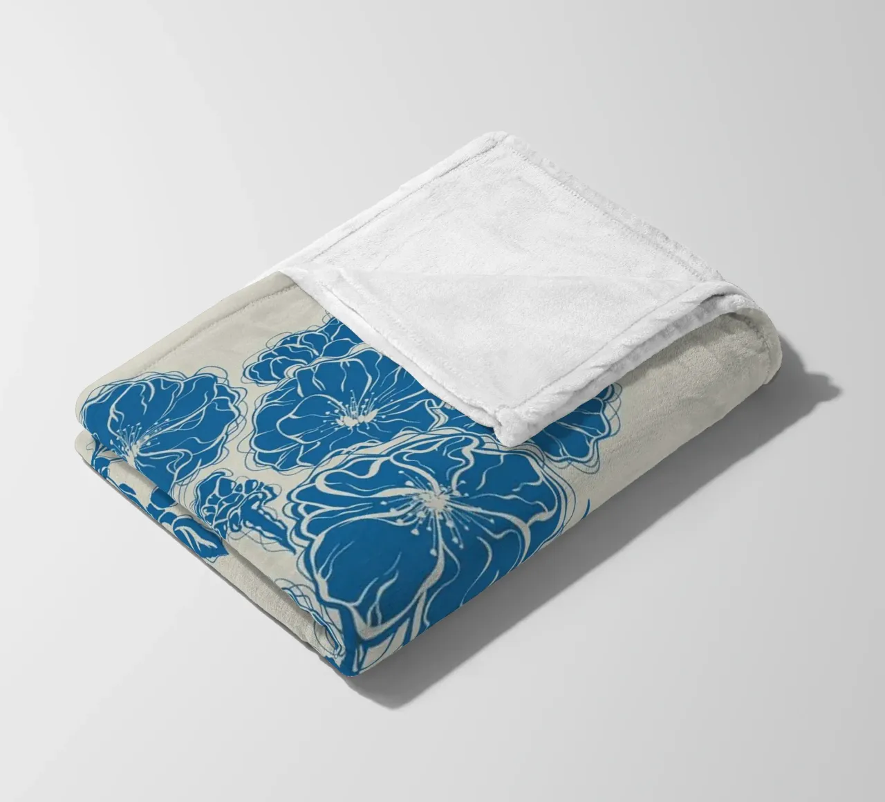 Fiori di ciliegio coperta in pile da Stella-Illustrations