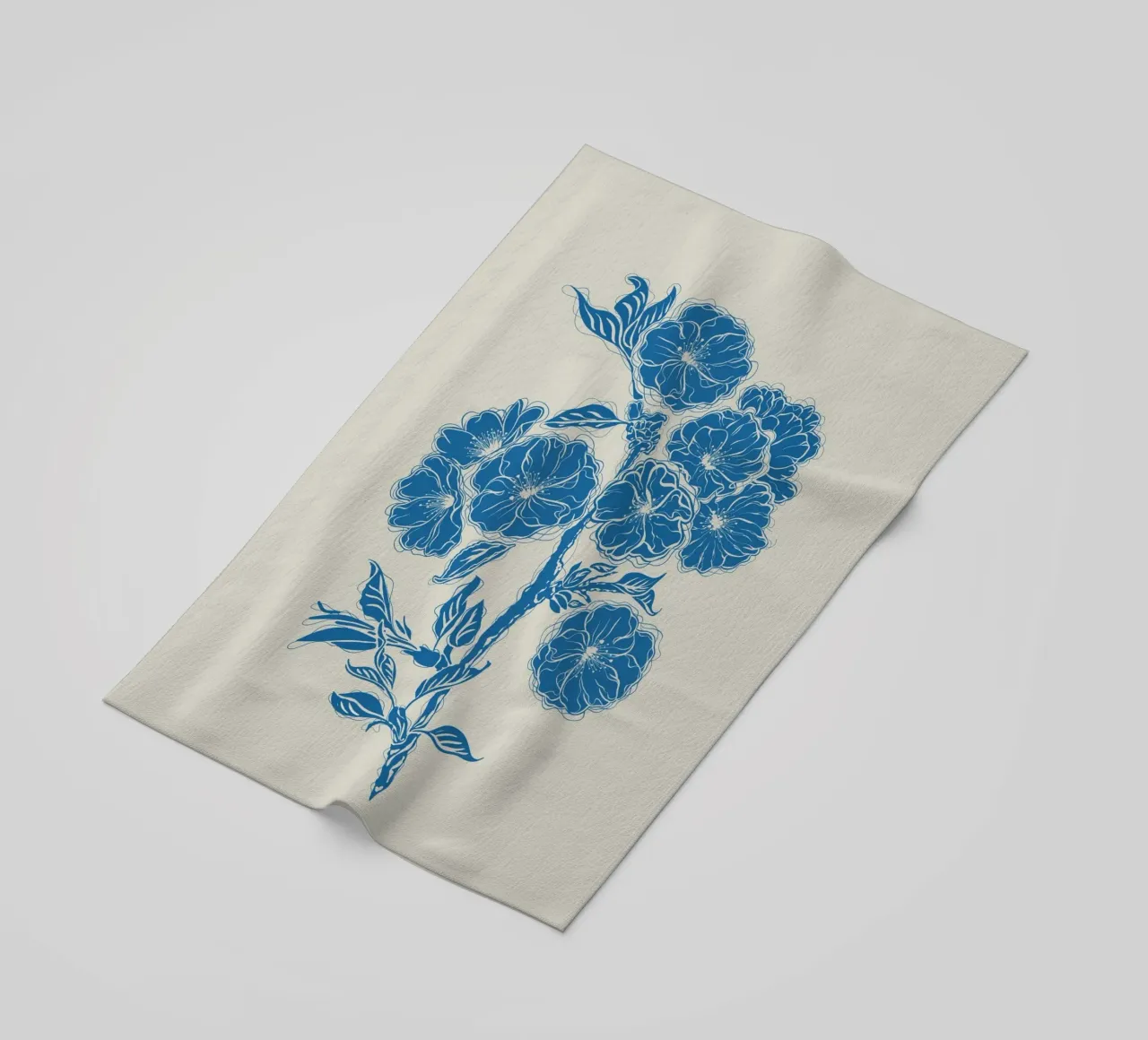 Fiori di ciliegio telo mare da Stella-Illustrations