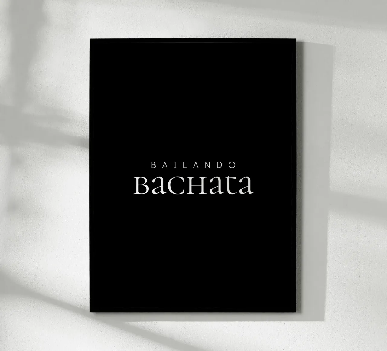 Bailando Bachata III poster con telaio in legno da Bureau Purpur