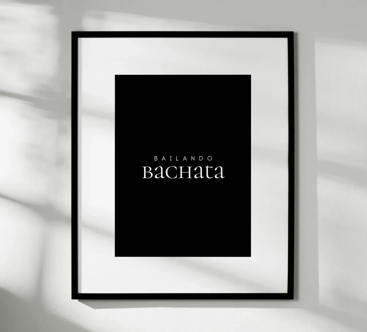 Bailando Bachata III poster con telaio in legno da Bureau Purpur