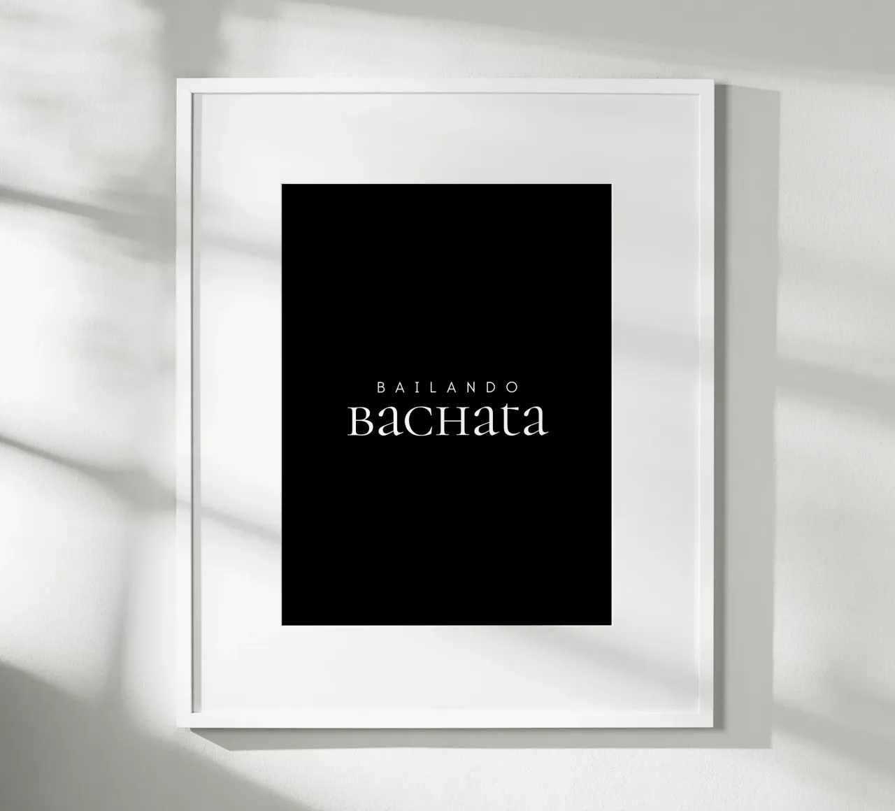Bailando Bachata III poster con telaio in legno da Bureau Purpur