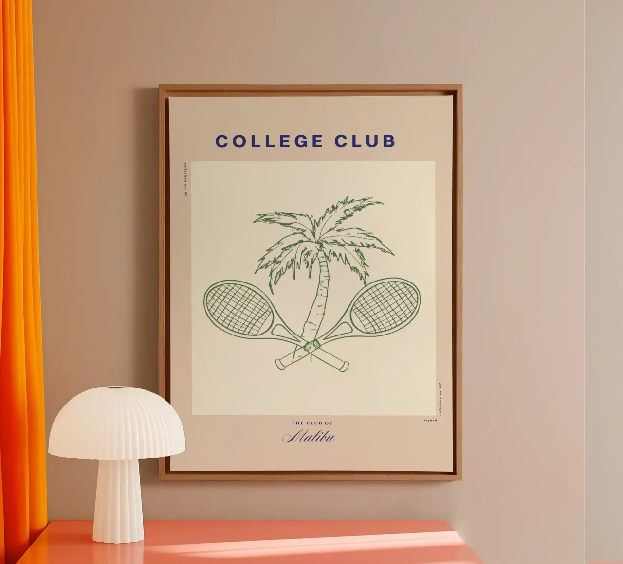 The Sunday Club No 06 tela con Cornice a cassetta da treechild