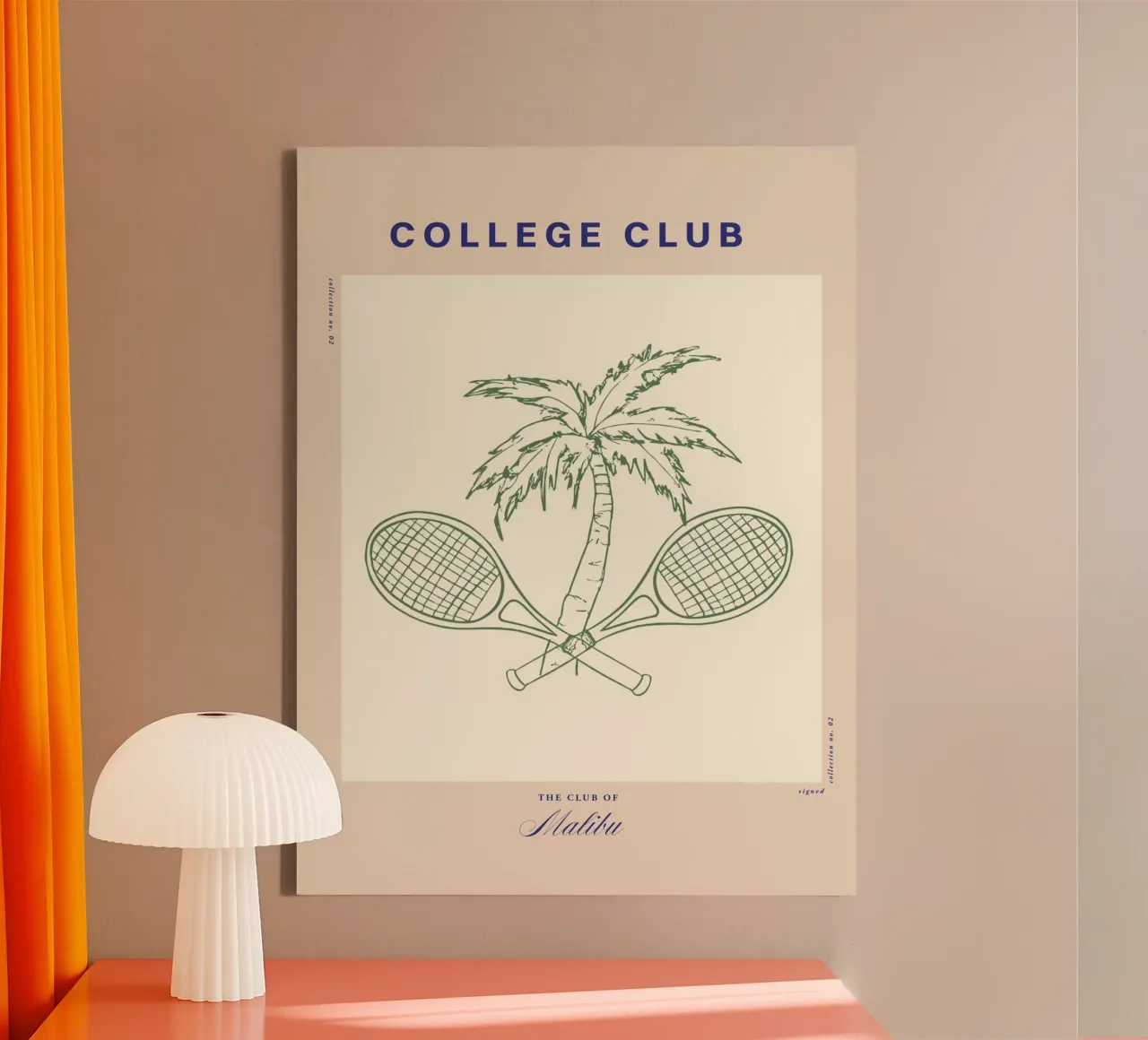 The Sunday Club No 06 tela con Cornice a cassetta da treechild