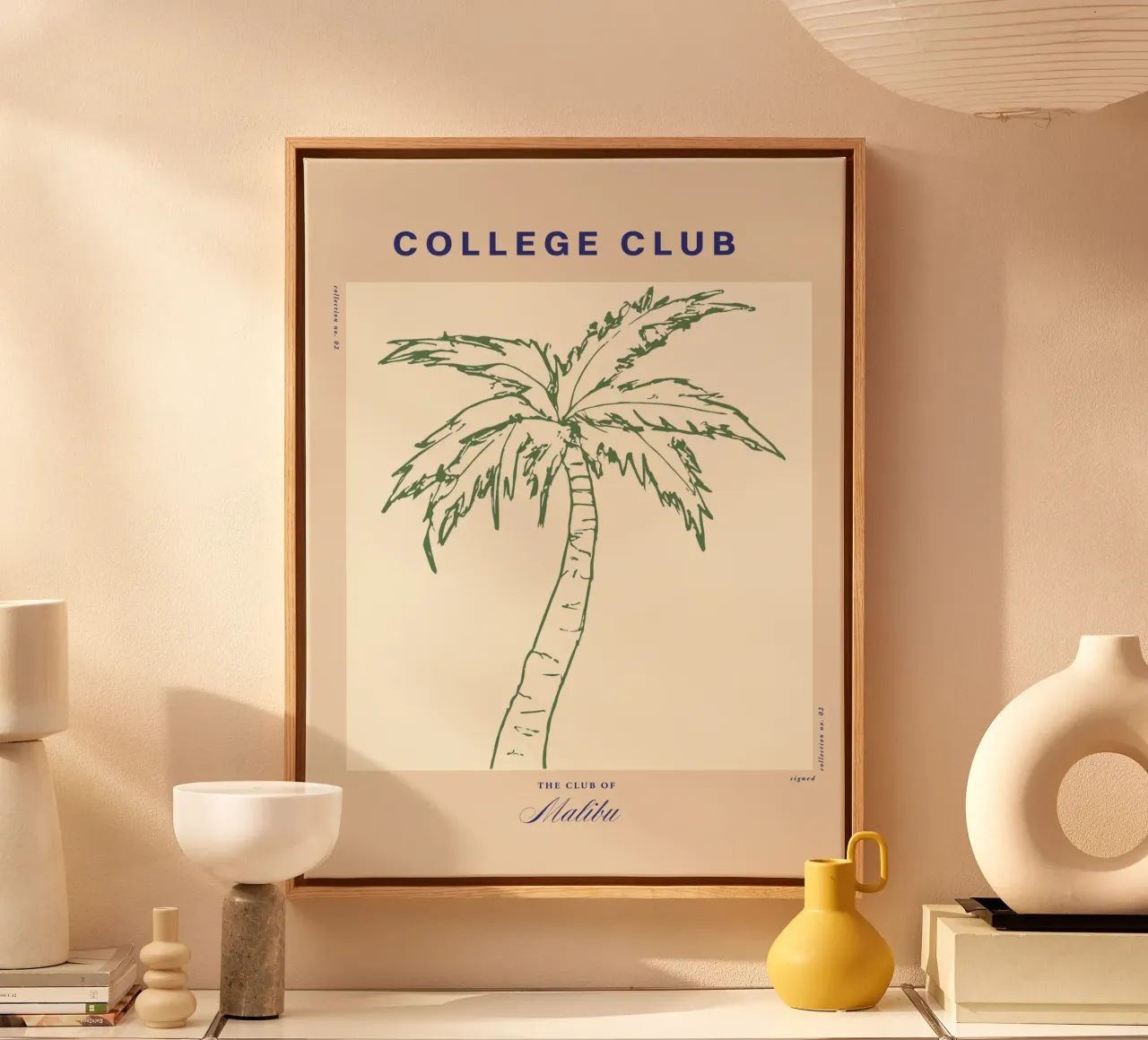 The Sunday Club No 07 tela con Cornice a cassetta da treechild