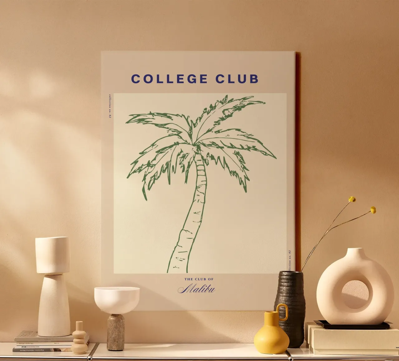 The Sunday Club No 07 tela con Cornice a cassetta da treechild
