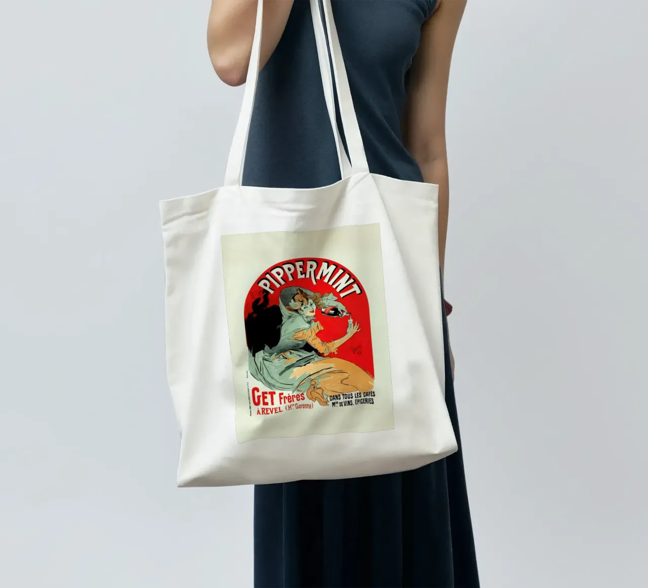 Belgium Poster for Pippermint - Jules Chéret tote bag by Artokoloro Quint Lox Ltd