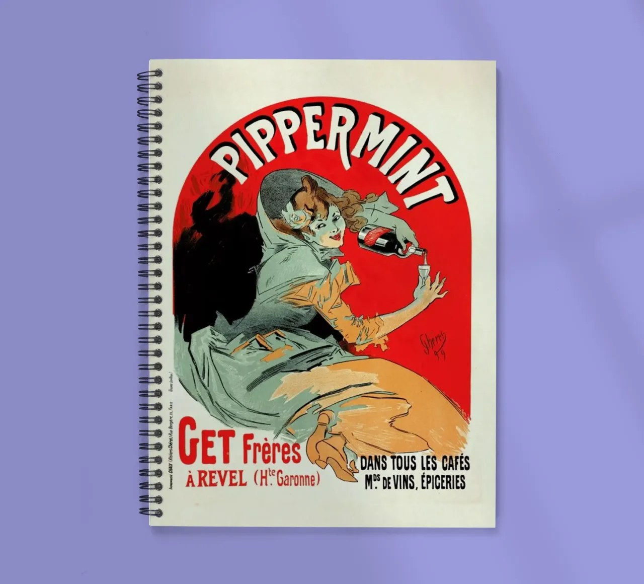 Belgium Poster for Pippermint - Jules Chéret Ringbuch von Artokoloro Quint Lox Ltd