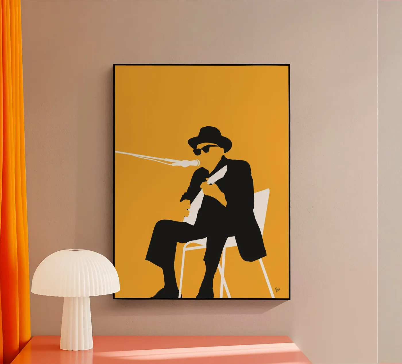 No054 JOHNNY LEE HOOKER plexiglass da Iconic Rockstars